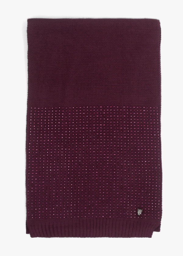Paloma Diamante Burgundy Scarf