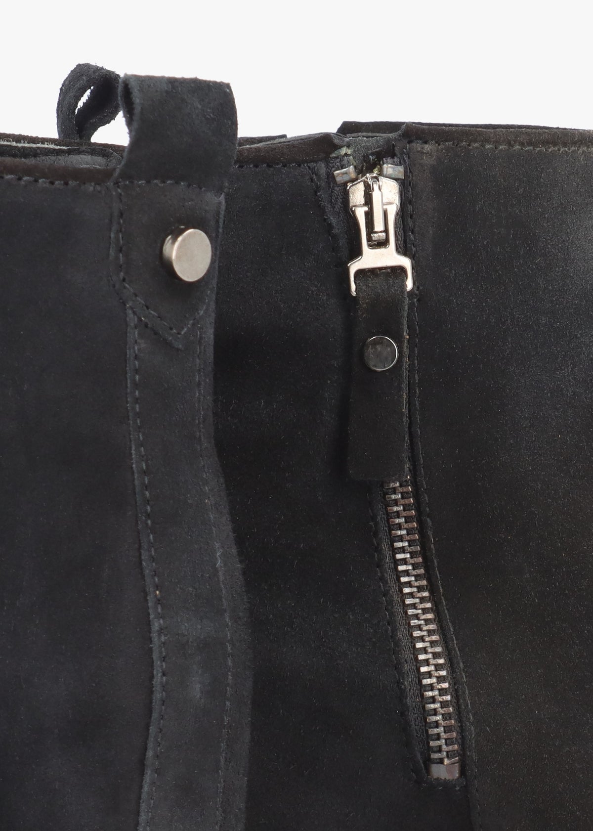 Alwed Black Suede Wedge Ankle Boots
