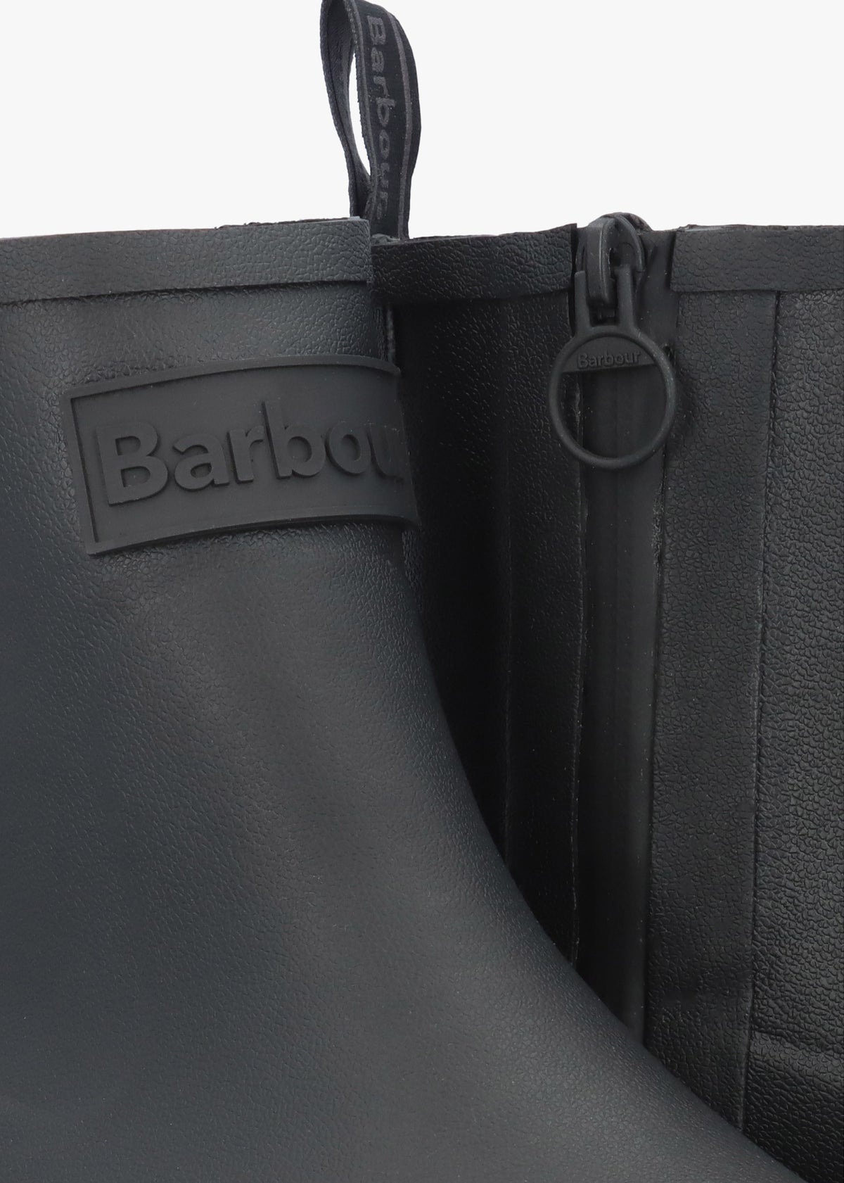 Layla Black Rubber Short Wellington Boots