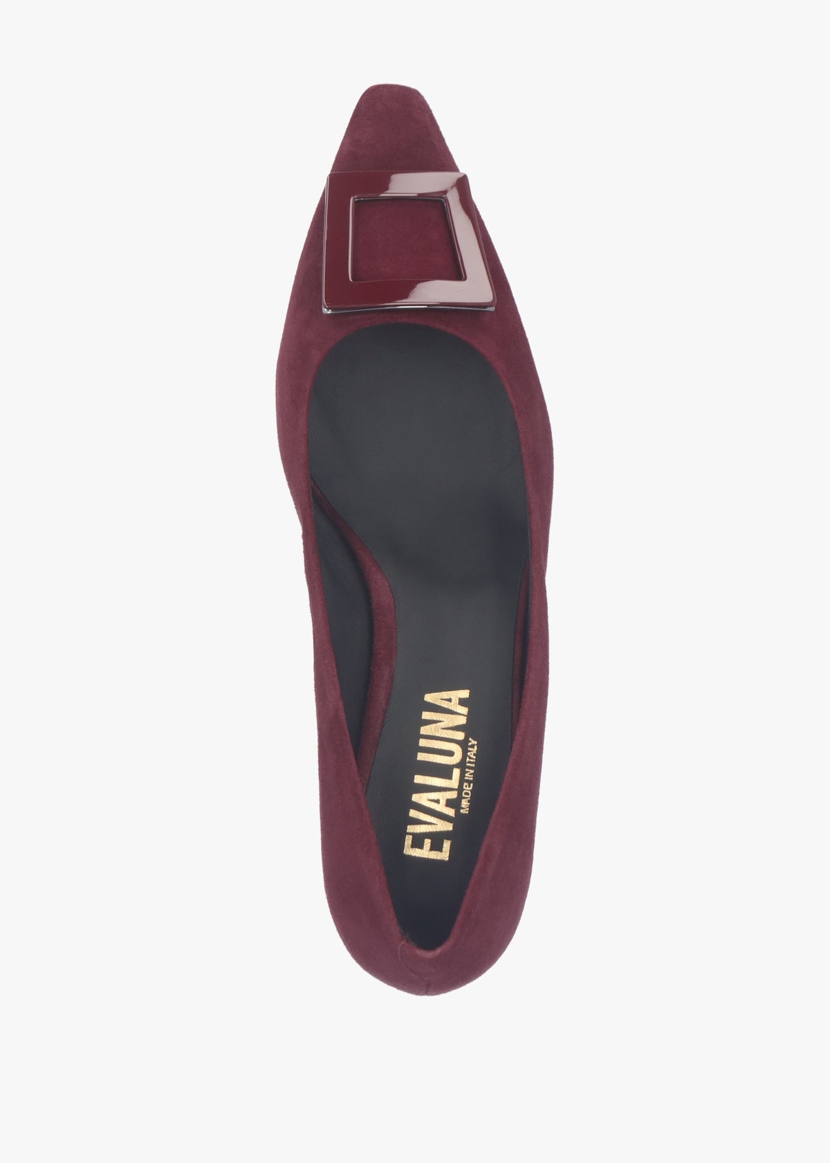 Amira Burgundy Suede Kitten Heel Court Shoes