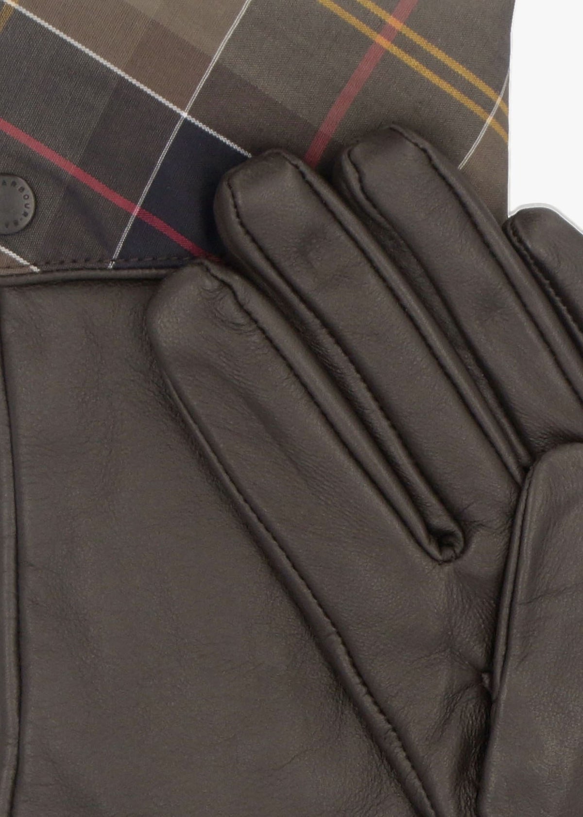 Lady Jane Brown Dress Tartan Leather Gloves