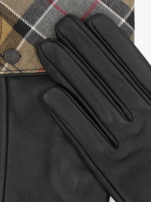 Lady Jane Black Dress Tartan Leather Gloves