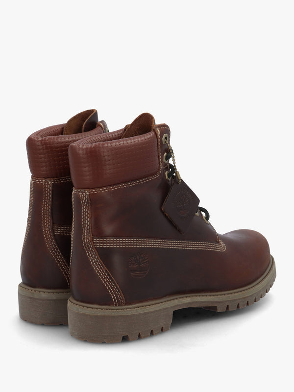Men’s Premium 6 Inch Mid Brown Waterproof Boots