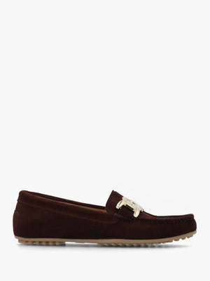 Privette Brown Suede Driving Moccasins