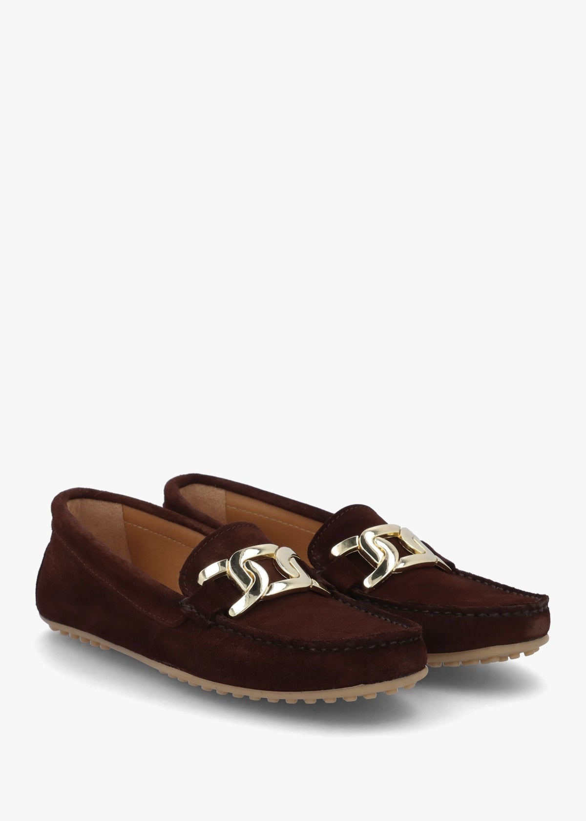 Privette Brown Suede Driving Moccasins