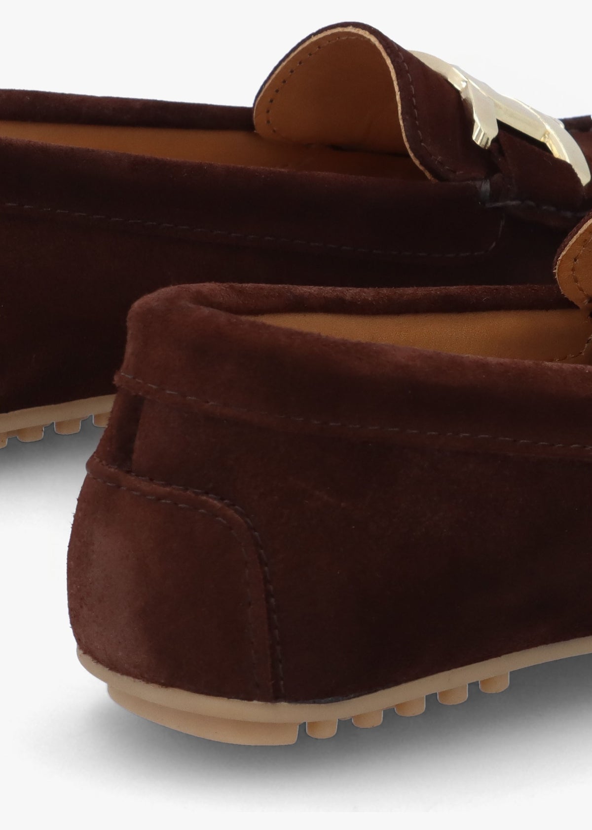 Privette Brown Suede Driving Moccasins