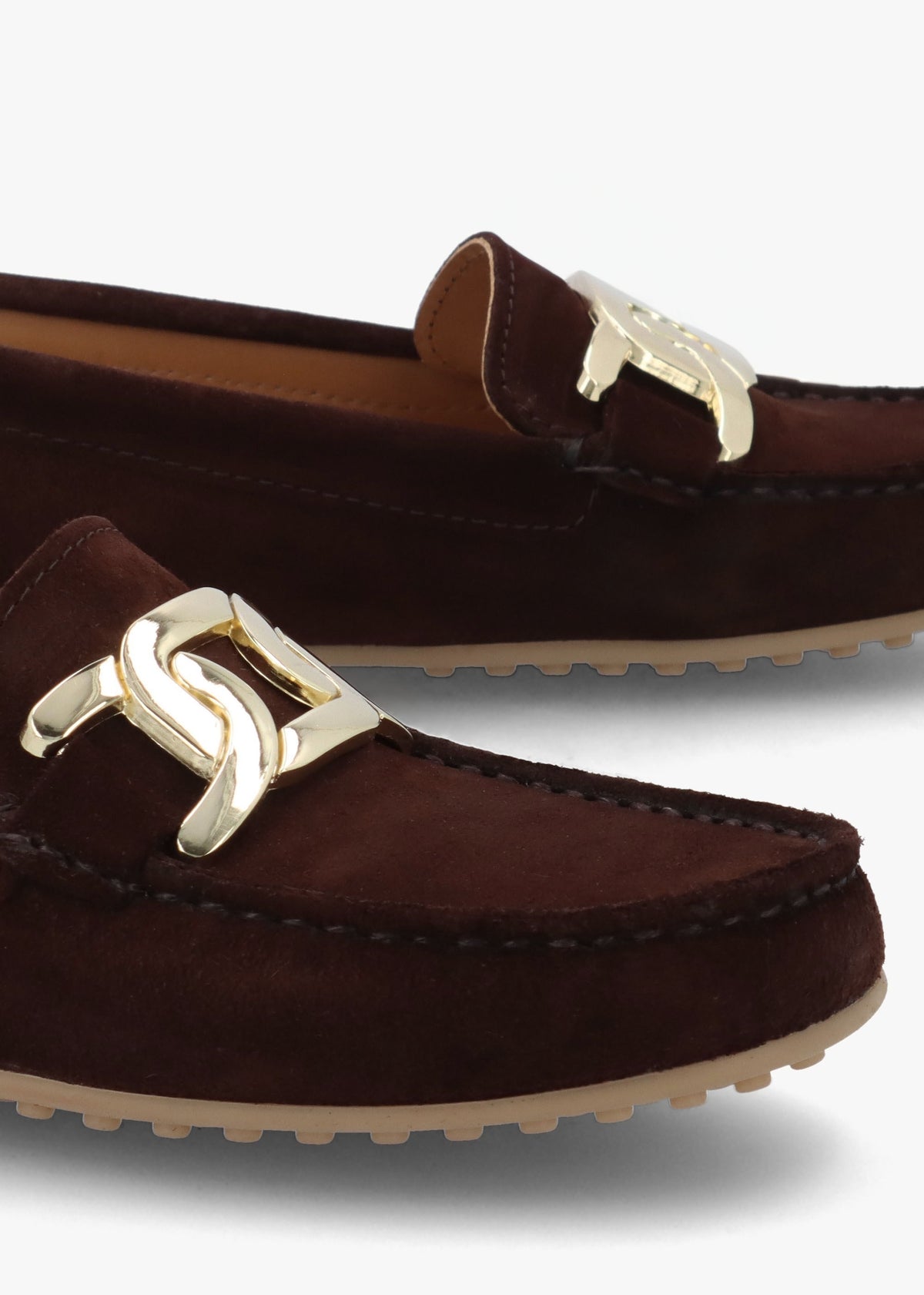 Privette Brown Suede Driving Moccasins
