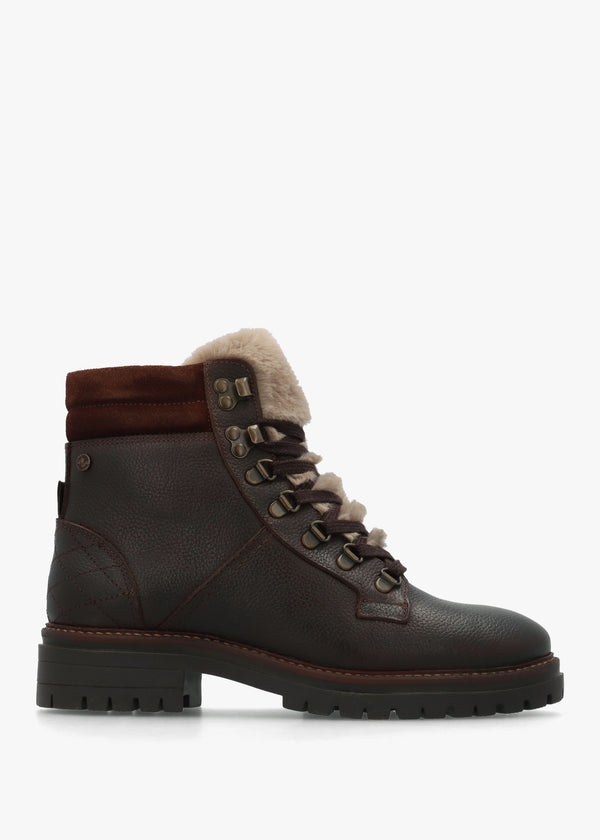 Bamburgh Brown Leather Hiker Boots