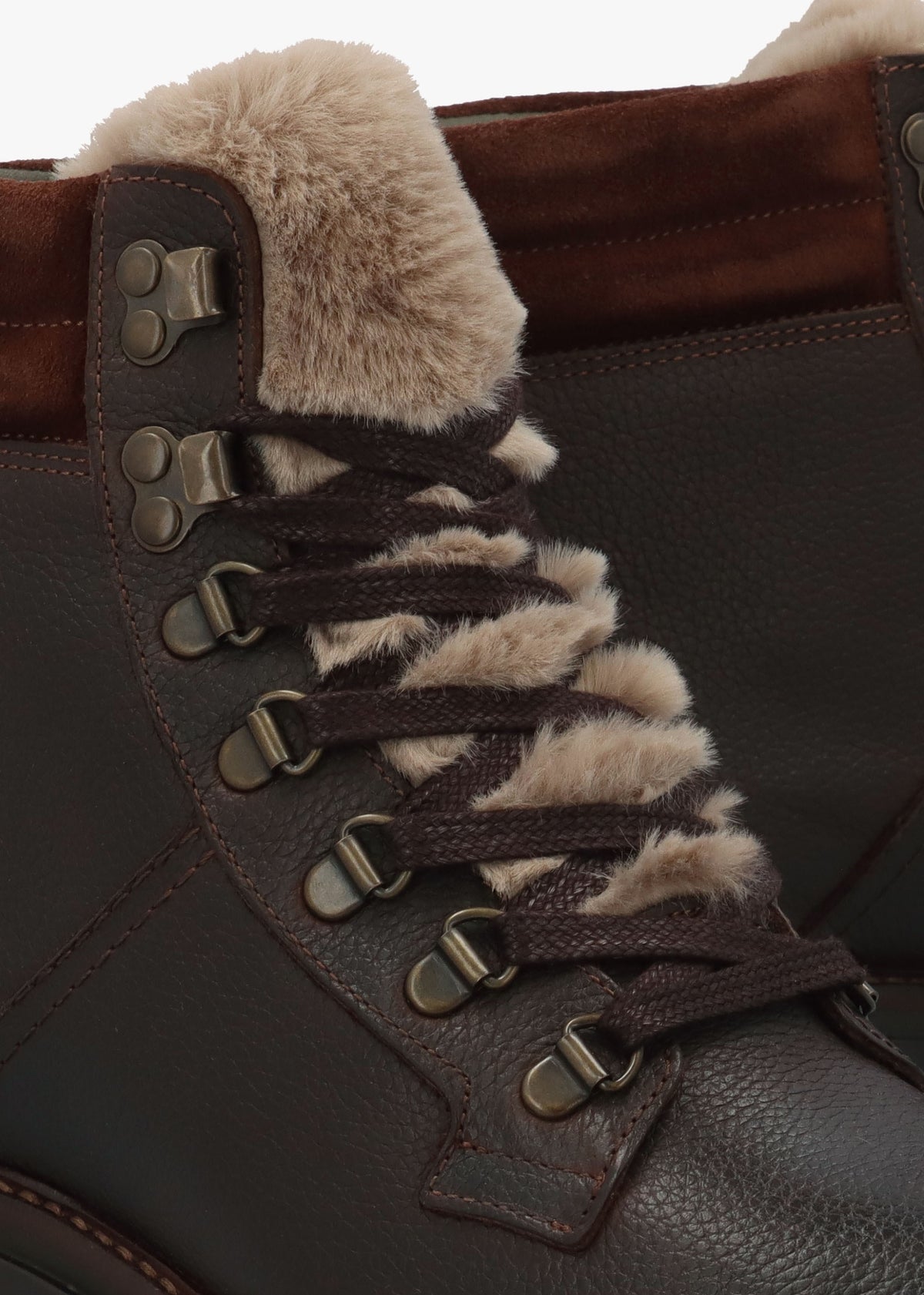 Bamburgh Brown Leather Hiker Boots