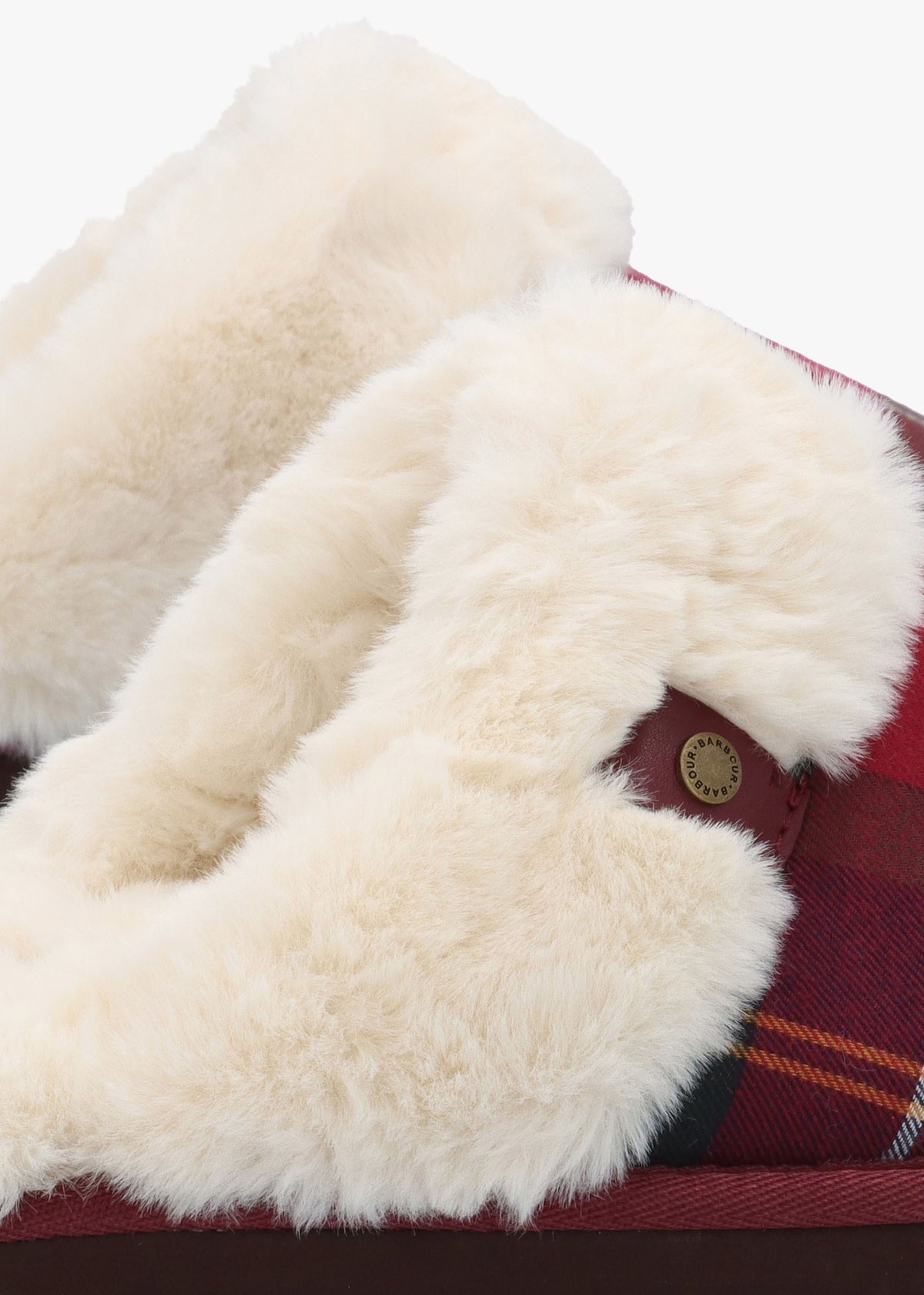 Claudia Tartan Winterberry Mule Slippers