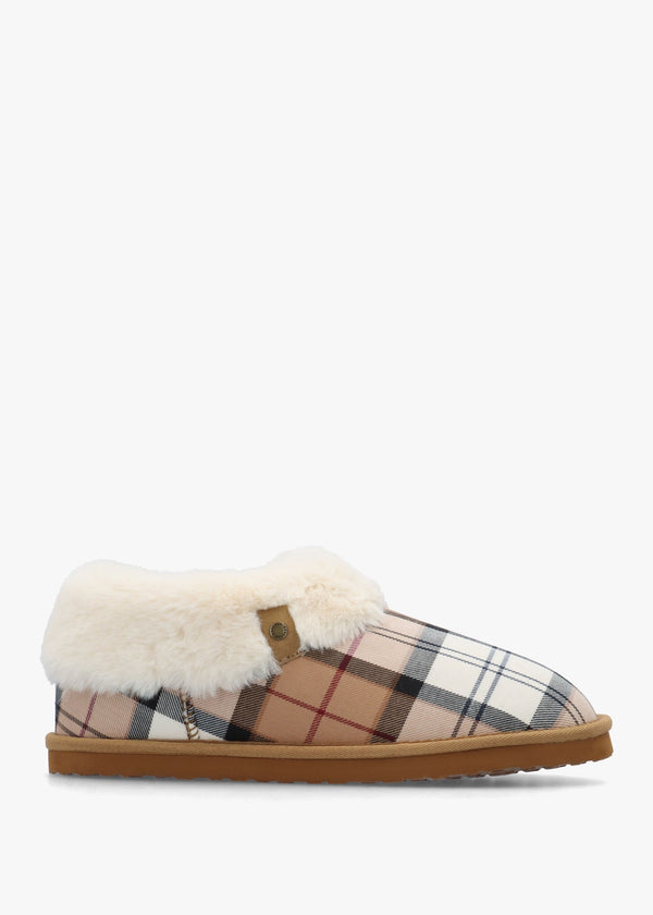 Eloise Tartan Hessian Bootie Slippers