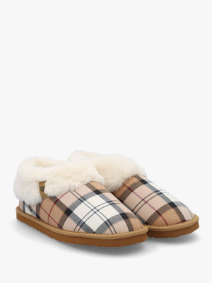 Eloise Tartan Hessian Bootie Slippers