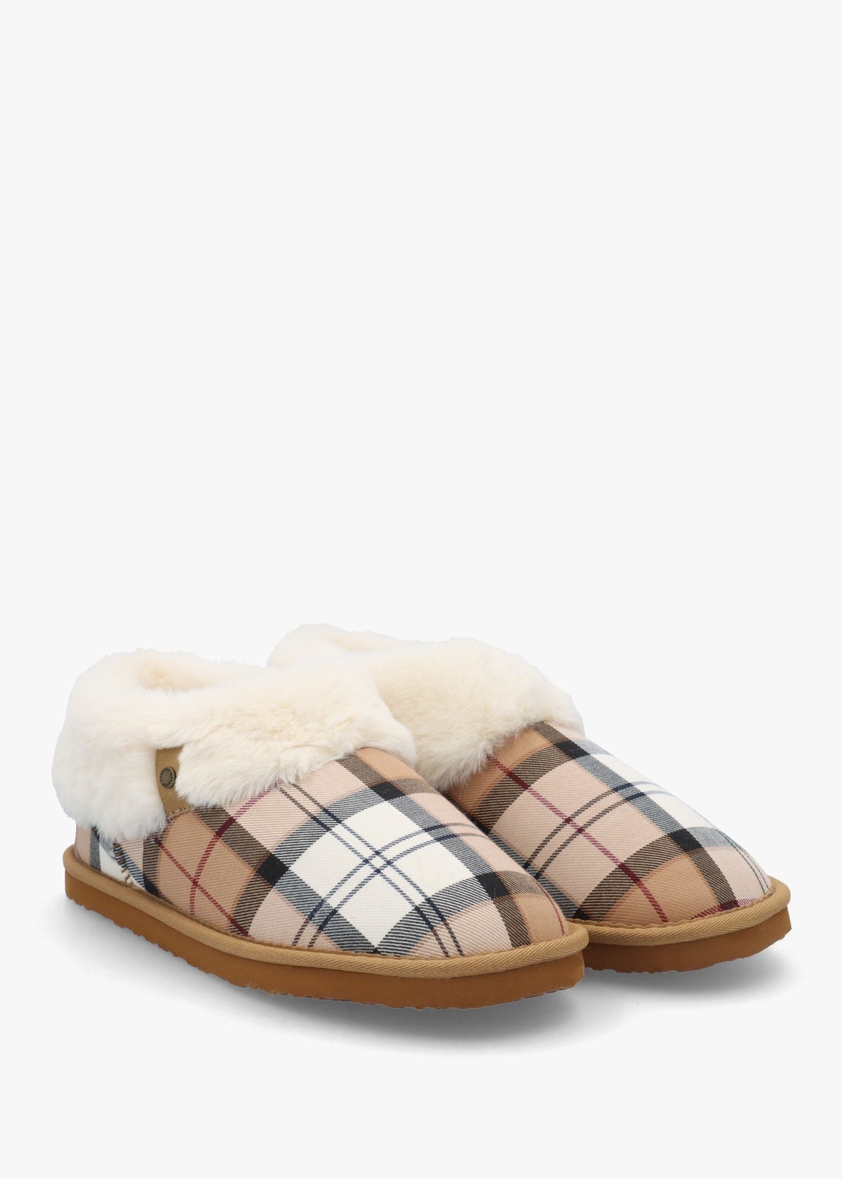 Eloise Tartan Hessian Bootie Slippers