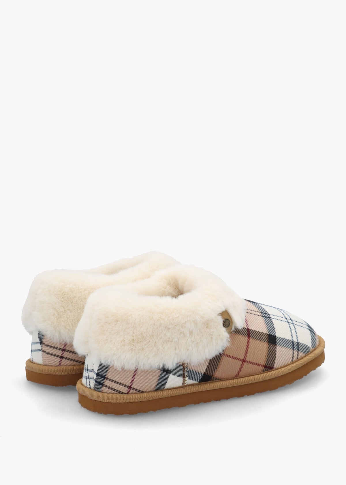 Eloise Tartan Hessian Bootie Slippers