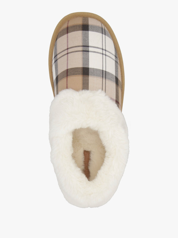 Eloise Tartan Hessian Bootie Slippers