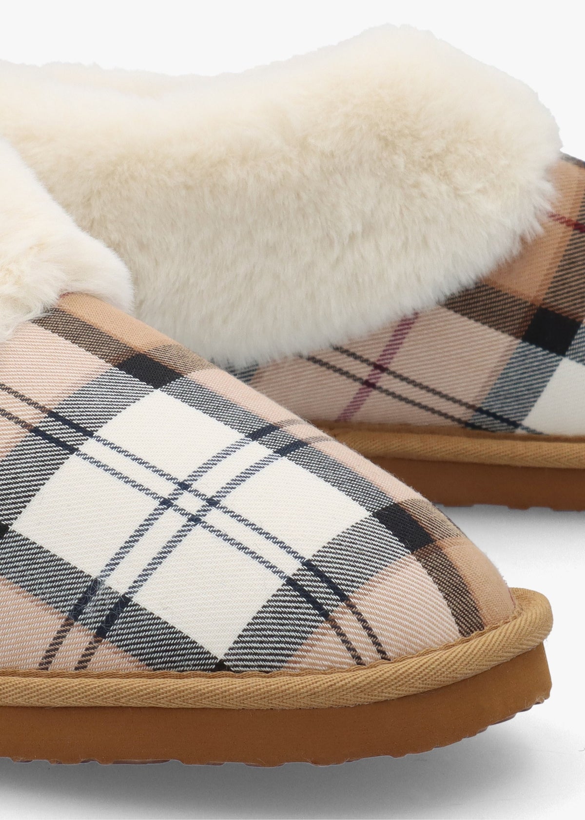 Eloise Tartan Hessian Bootie Slippers