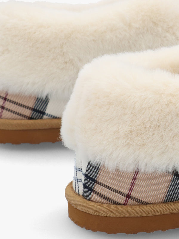 Eloise Tartan Hessian Bootie Slippers