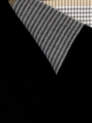 Melody Charcoal Check Scarf