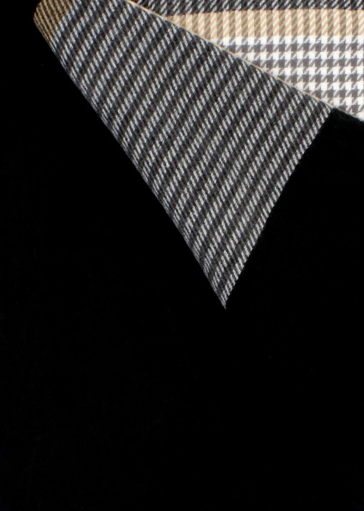 Melody Charcoal Check Scarf