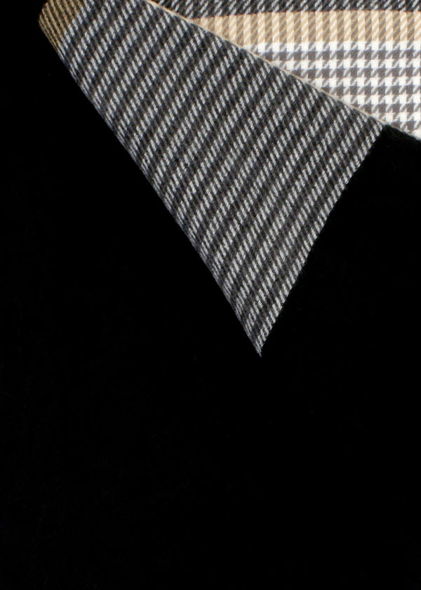 Melody Charcoal Check Scarf