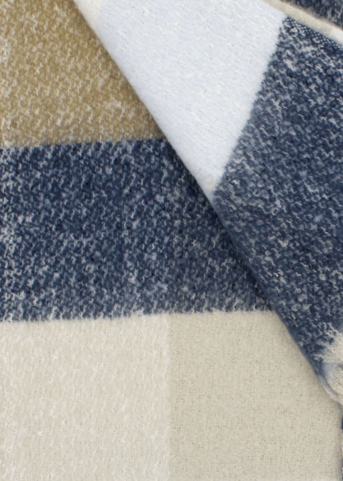 Marie Ice Blue Check Scarf