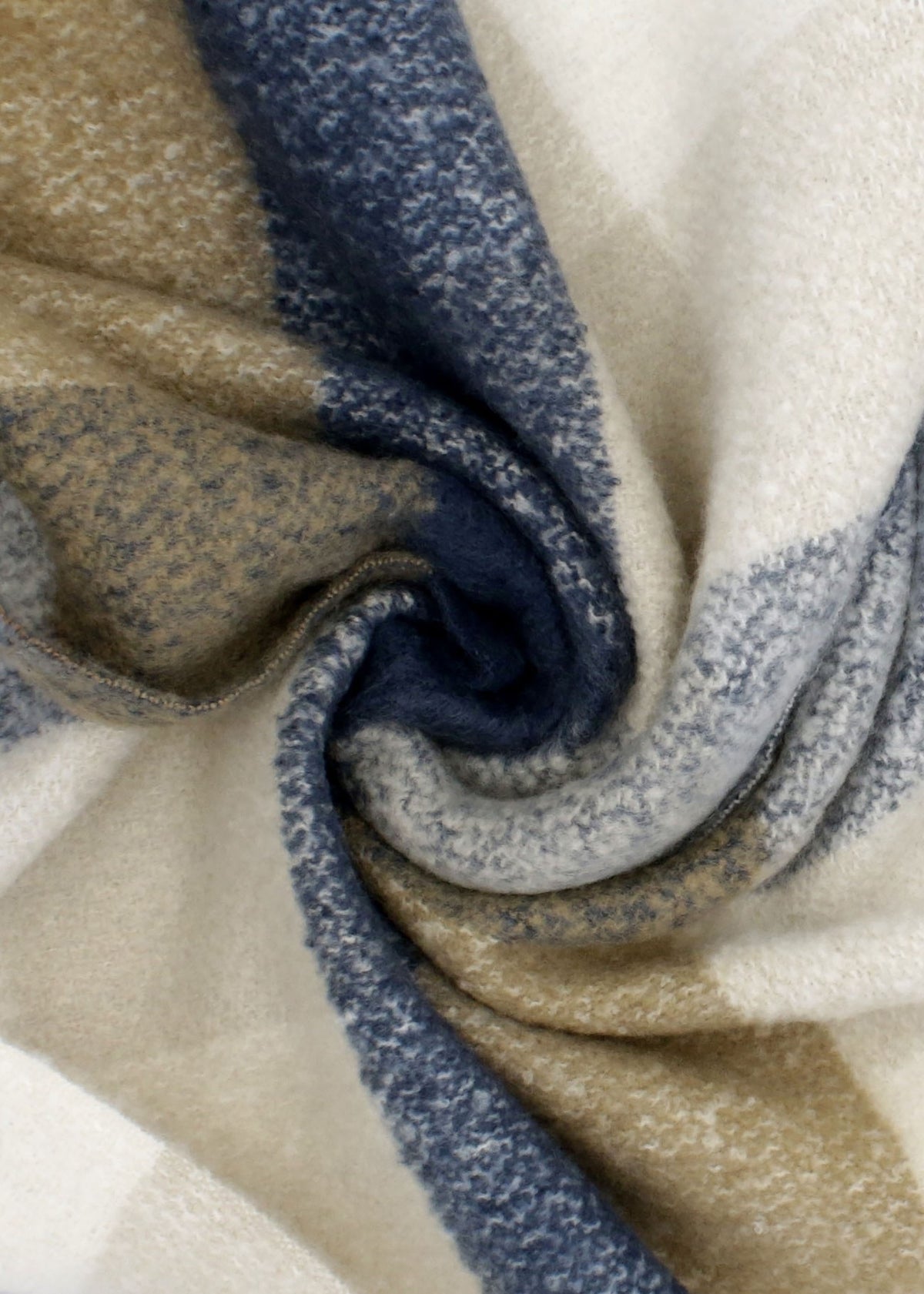 Marie Ice Blue Check Scarf