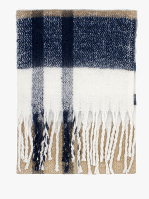 Isla Hessian Tartan Bouclé Scarf