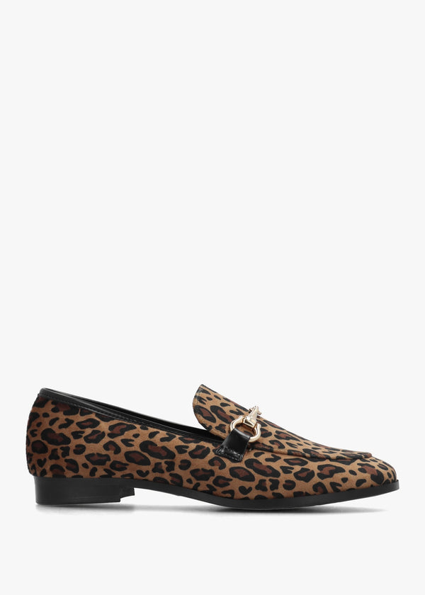 Loafie Leopard Snaffle Loafers
