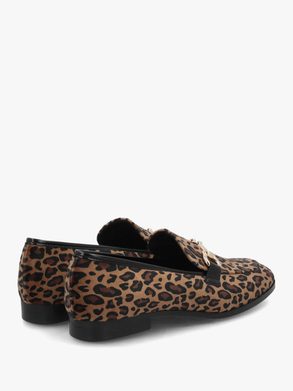 Loafie Leopard Snaffle Loafers