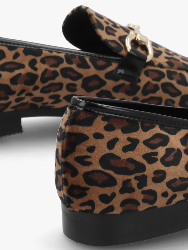 Loafie Leopard Snaffle Loafers
