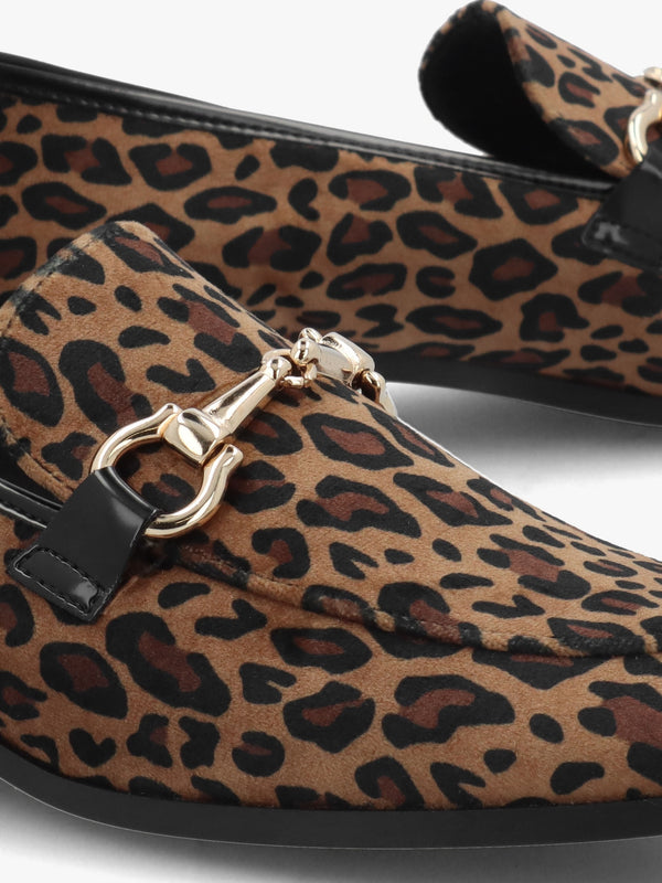 Loafie Leopard Snaffle Loafers