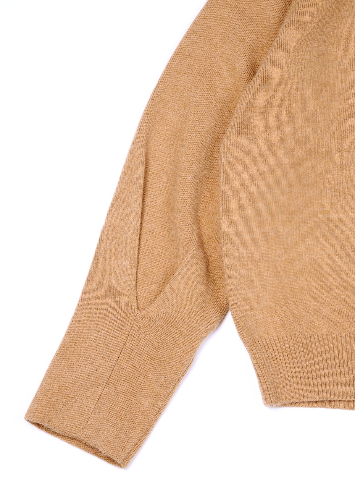 Beige Round Neck Knitted Jumper