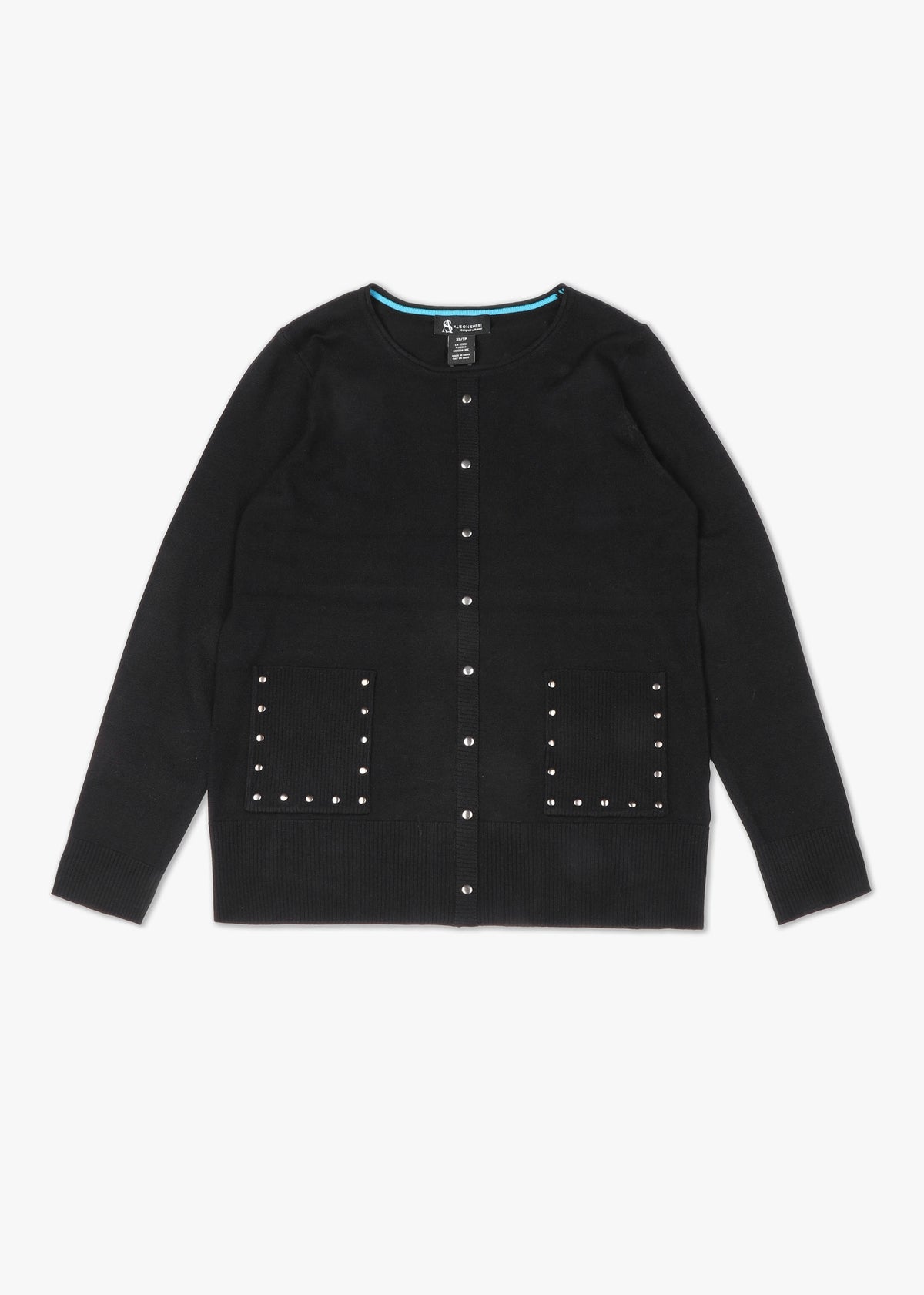 Black Studded Knitted Jumper