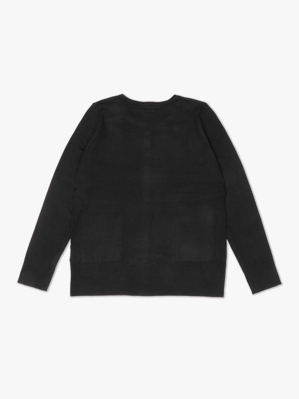 Black Studded Knitted Jumper