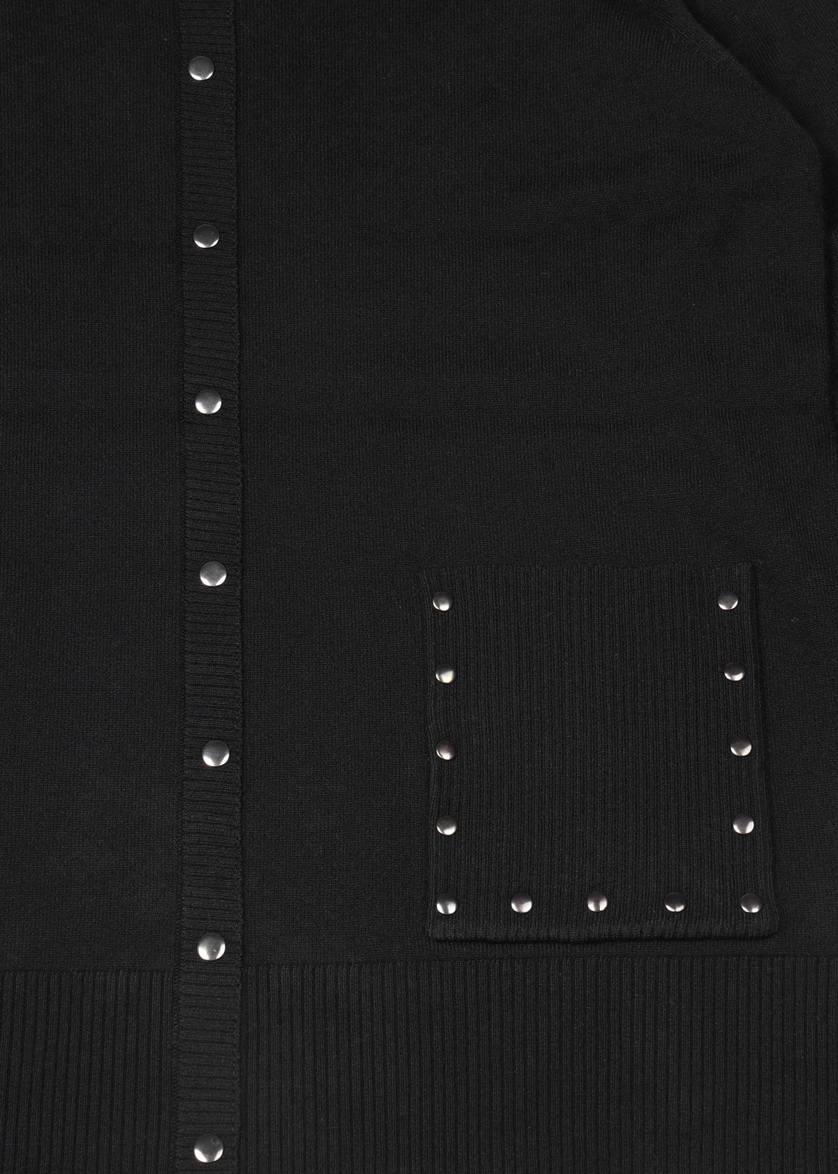 Black Studded Knitted Jumper