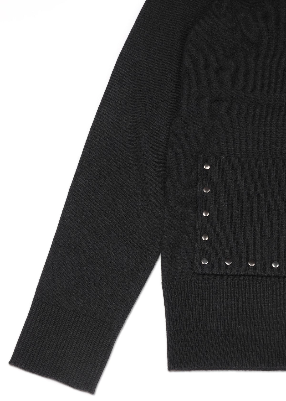 Black Studded Knitted Jumper