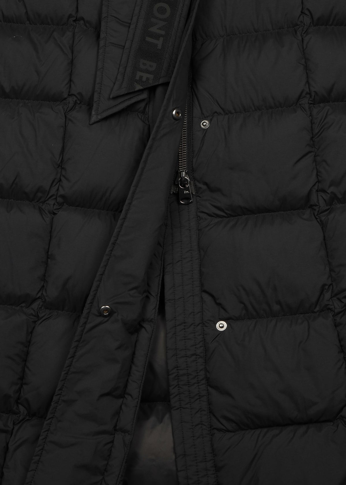 Valentina Black Longline Padded Coat
