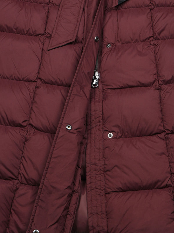 Valentina Burgundy Longline Padded Coat