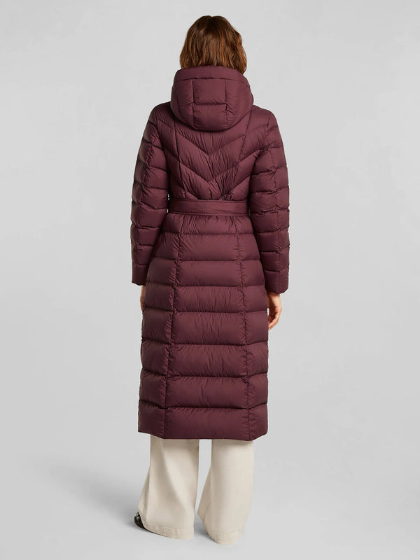 Valentina Burgundy Longline Padded Coat