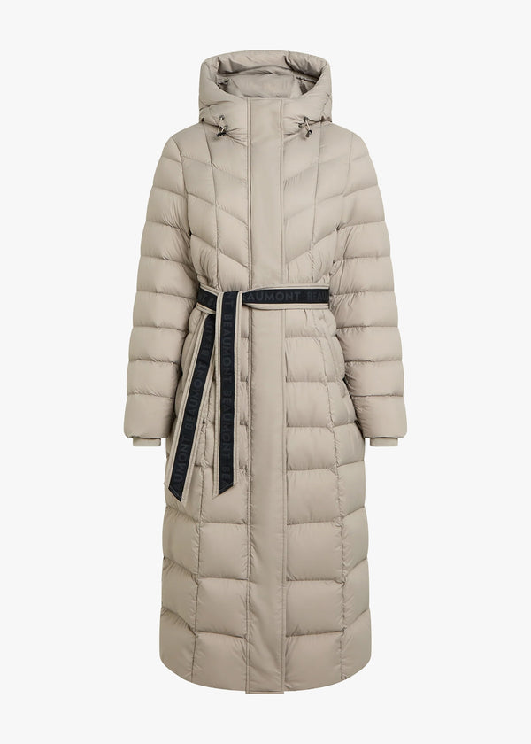 Valentina Chinchilla Longline Padded Coat