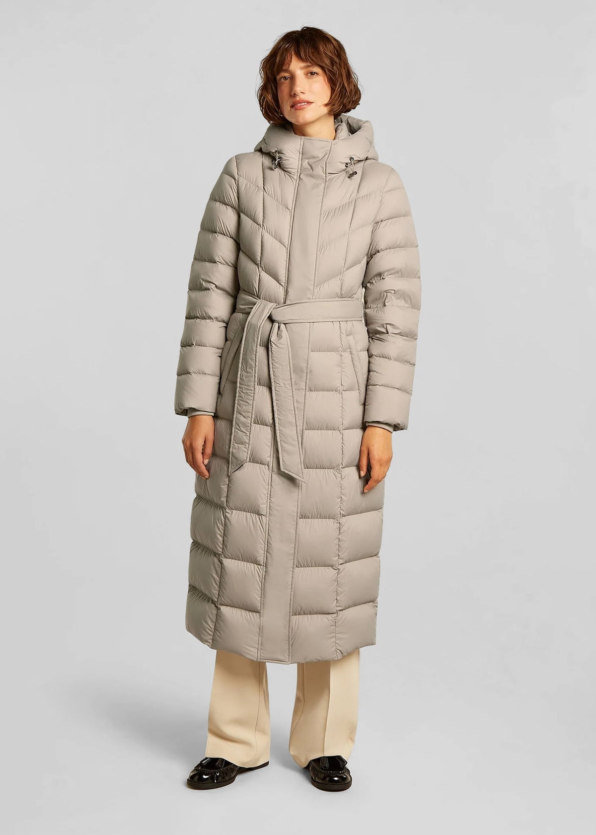 Valentina Chinchilla Longline Padded Coat