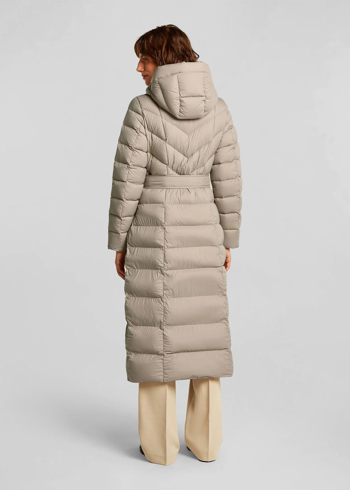 Valentina Chinchilla Longline Padded Coat