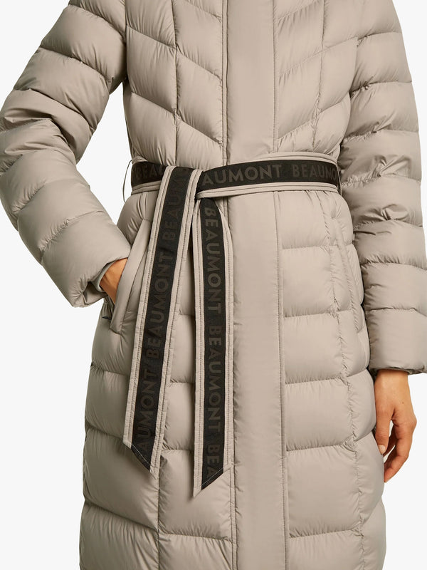 Valentina Chinchilla Longline Padded Coat
