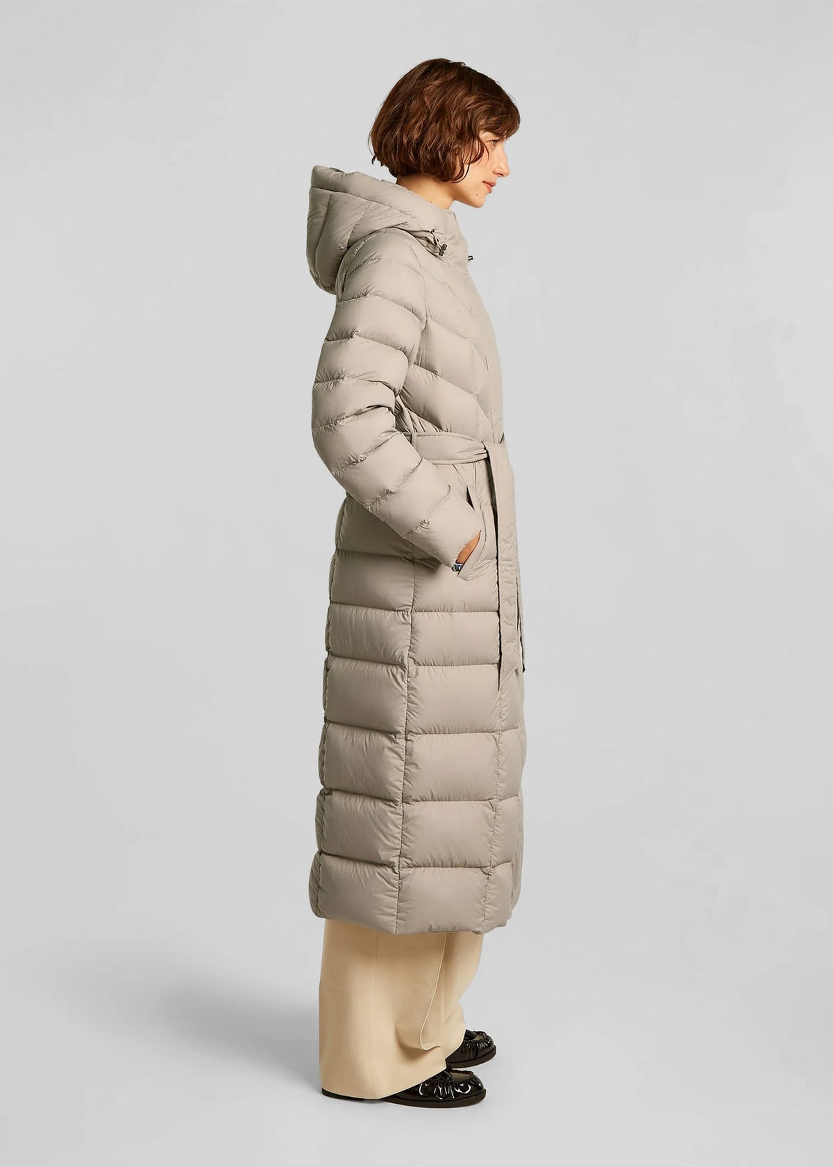 Valentina Chinchilla Longline Padded Coat