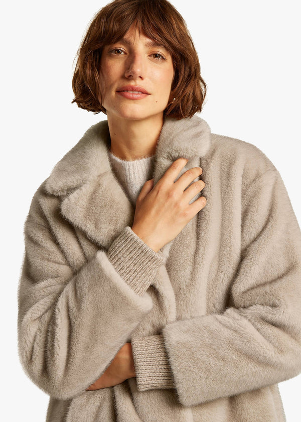 Nilla Chinchilla Faux Fur Coat