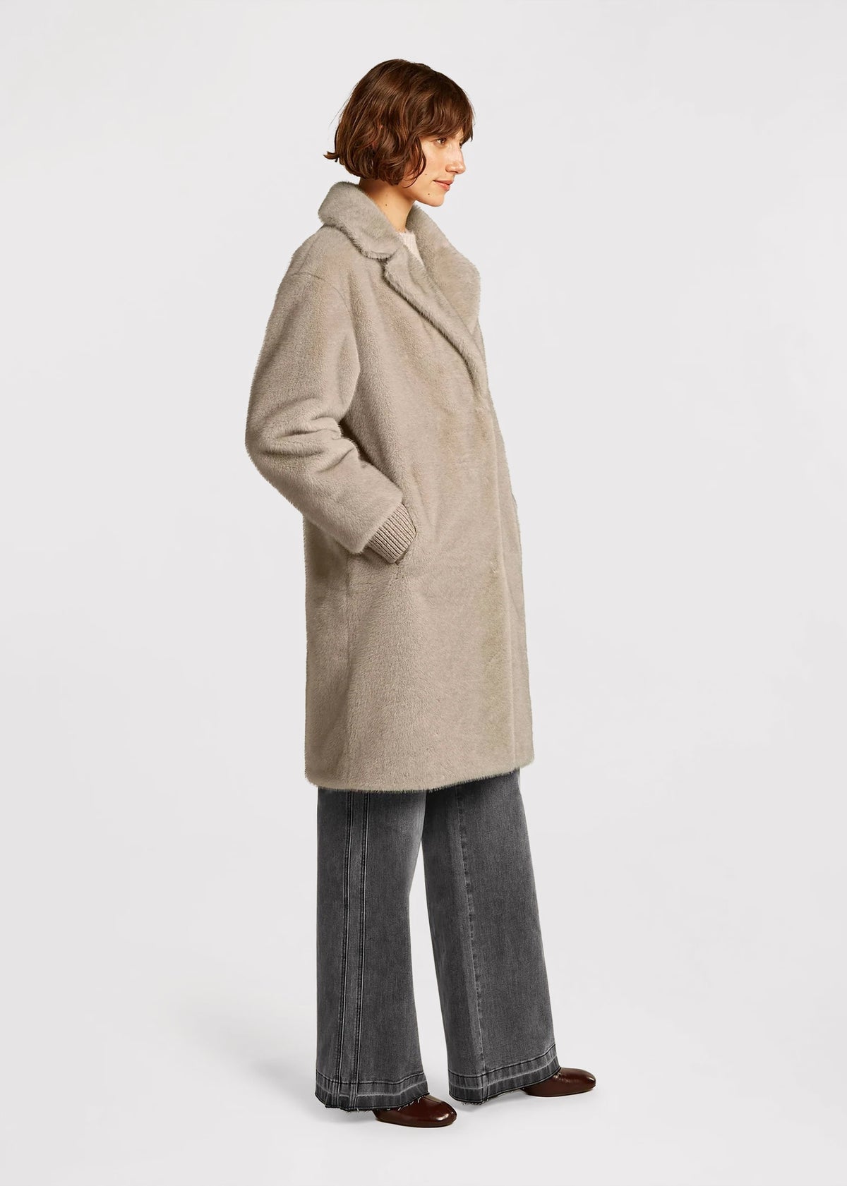 Nilla Chinchilla Faux Fur Coat