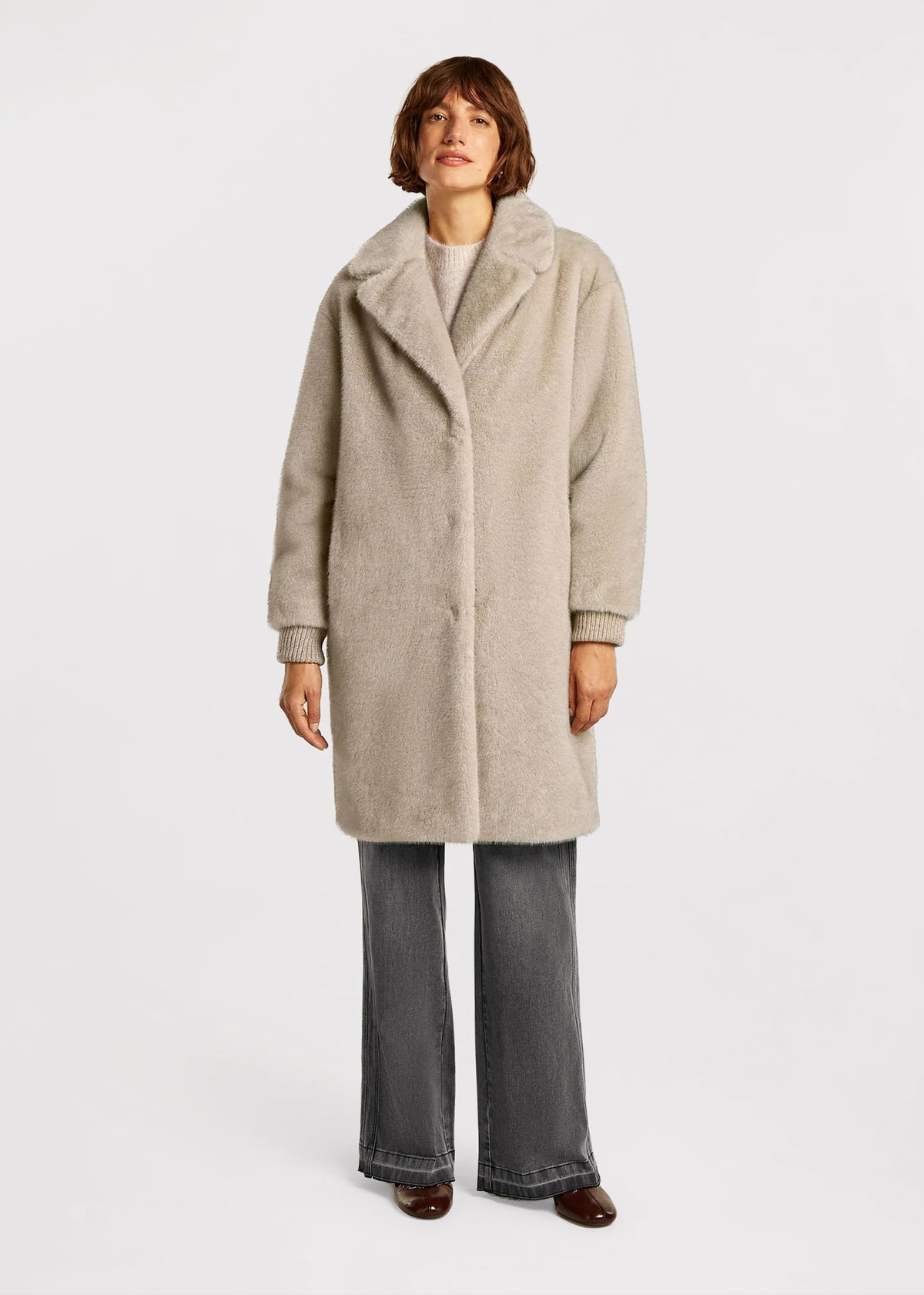 Nilla Chinchilla Faux Fur Coat