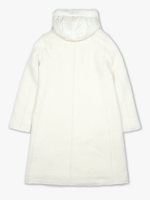 Tara Off White Bouclé Blazer Coat