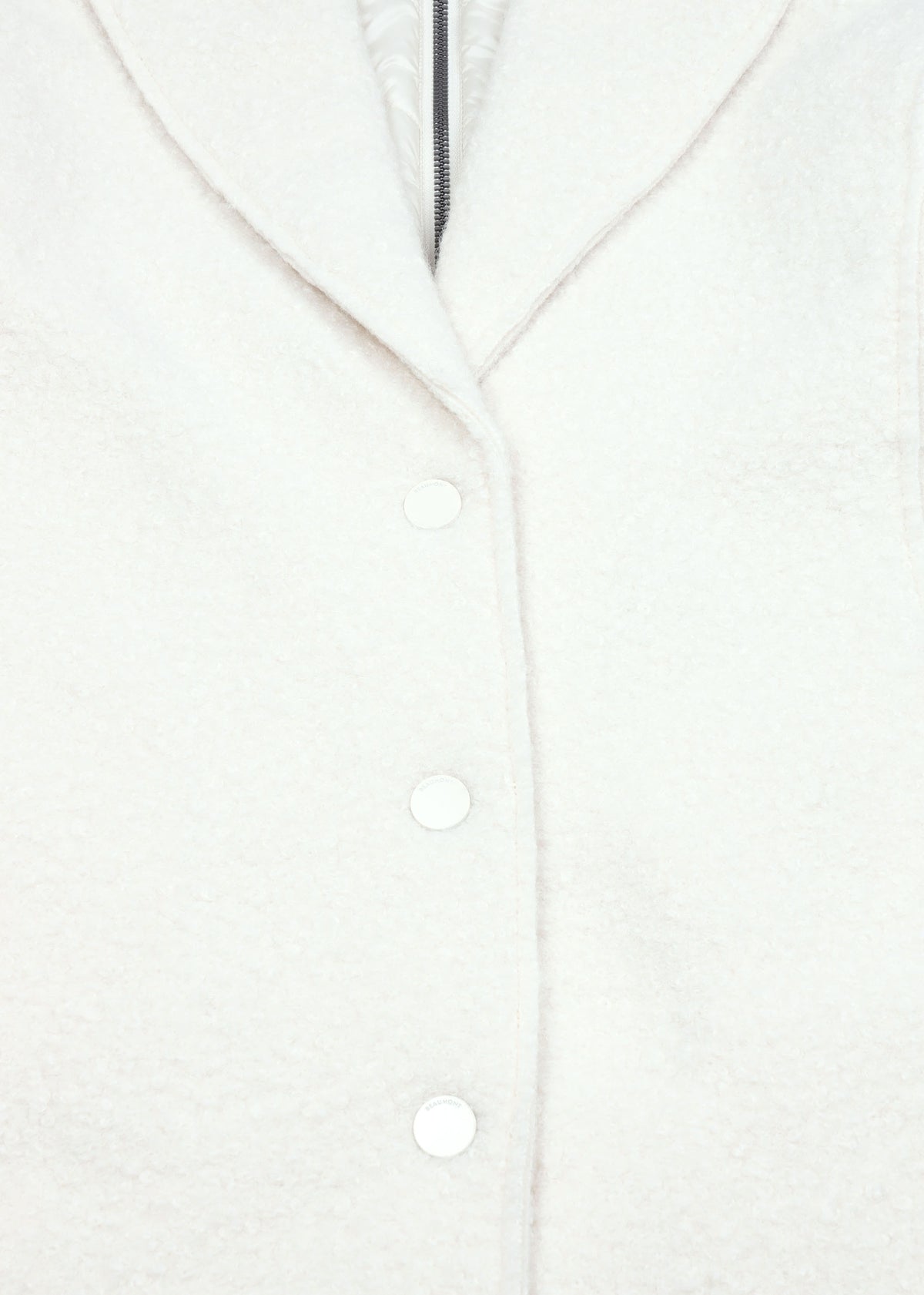Tara Off White Bouclé Blazer Coat