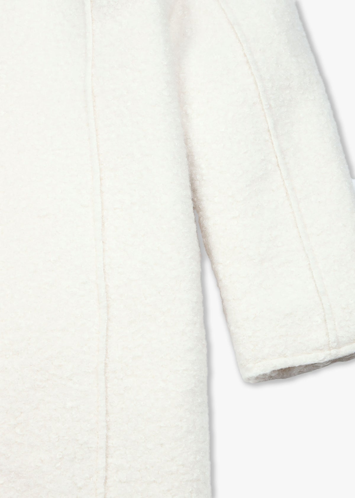 Tara Off White Bouclé Blazer Coat